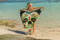 Animal Print Shawl Skirt Anti DDoS Skirt Swimsuit Outer Lining Cross Wear Irregular Asymmetric Suspender Skirt