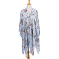 Retro Ethnic Print Elegant Socialite Beach Sun Protection Blouse Swimwear Cover up