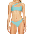 Solid Color Split Swimsuit European and Single Swimsuit Cross Strap Beautiful Back Swimsuit Split