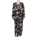 Spring, Summer, Autumn Classical Elegant Floral Lotus Leaf Travel Sun Protective Blouse Swimwear Cover up