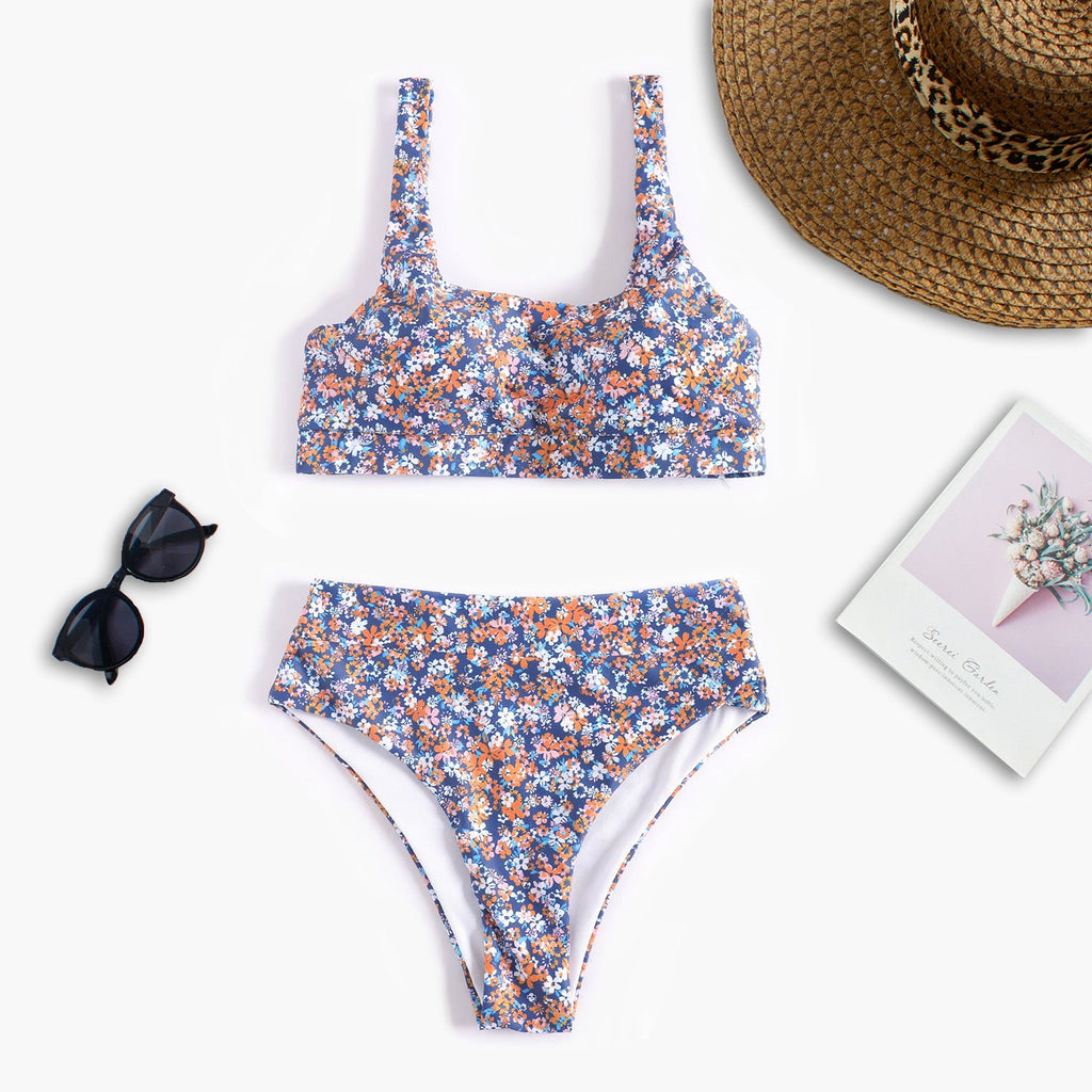 Floral Bikini Swimsuit Women Split Swimsuit Order