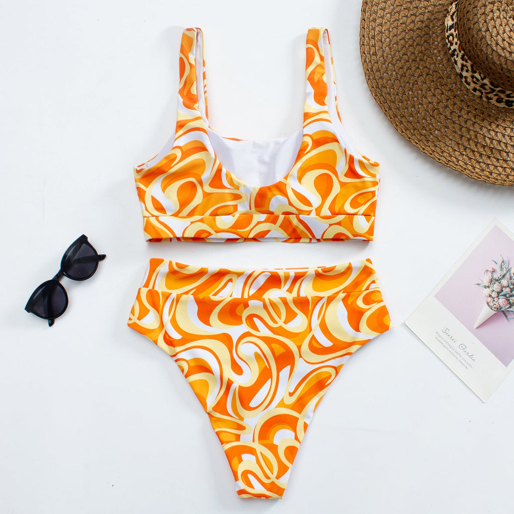 Floral Bikini Swimsuit Women Split Swimsuit Order