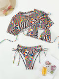 Swimsuit Women Sexy Bikini Rope Mesh Wansheng Colorful Bikini Swimsuit