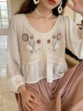 Women Summer Crocheted Solid Top Crochet hook