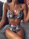 Swimsuit Women Seperated Swimwear Leopard Print Bikini New Swimwear