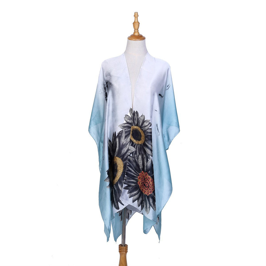 Gradient SUNFLOWER Bikini Sun Protective Blouse