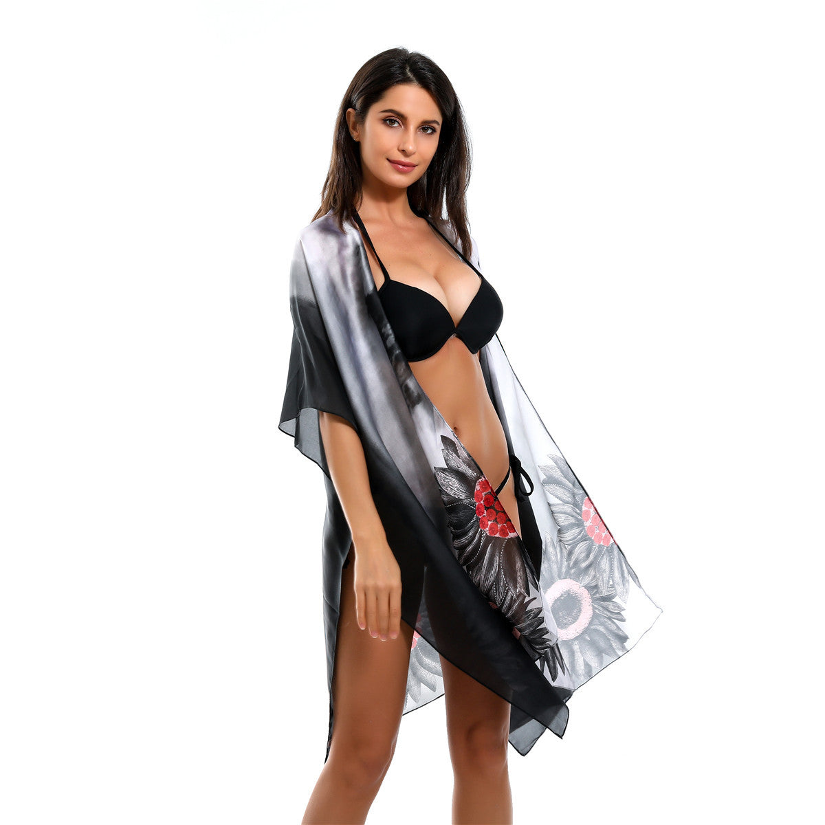 Gradient SUNFLOWER Bikini Sun Protective Blouse