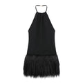 Women French Simple Fur Making Effect Dress
