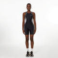 Sports One Piece Women Spring Bathing Shorts Tight Vest Sexy Backless Zipper