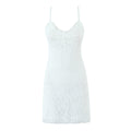 Women Summer Sexy V neck Slim Strap High Waist Dress