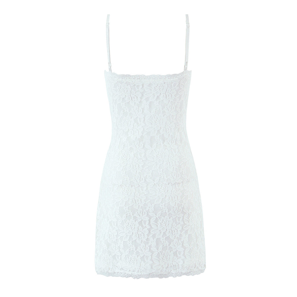 Women Summer Sexy V neck Slim Strap High Waist Dress