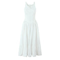 Elegant Sleeveless Dress Summer Slimming Boho Bow Mid Length Dress
