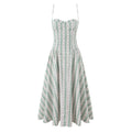Gentle Green Shivering Sling Dress Women Summer Waist Tight Seaside Vacation Beach Dress