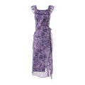 Summer Sexy Flying Sleeves Mesh Cinched Slimming Seaside Vacation Dress