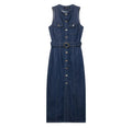 Women Wear Wild with Belt Denim Dress