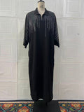 Autumn Printed Loose Women Wear Long Sleeve Dress