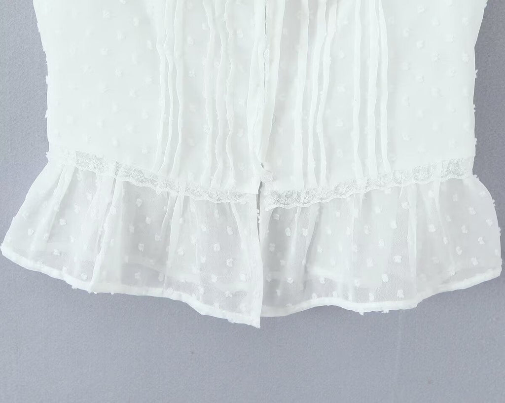 Atmosphere Lace Sleeveless Small Top Niche Lace up Waist Tight Sexy Short Sexy Shirt Vest