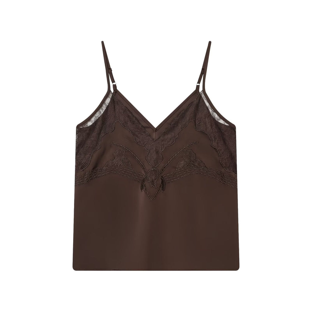 Women Clothing Spring Sexy Lace Underwear Strap Top