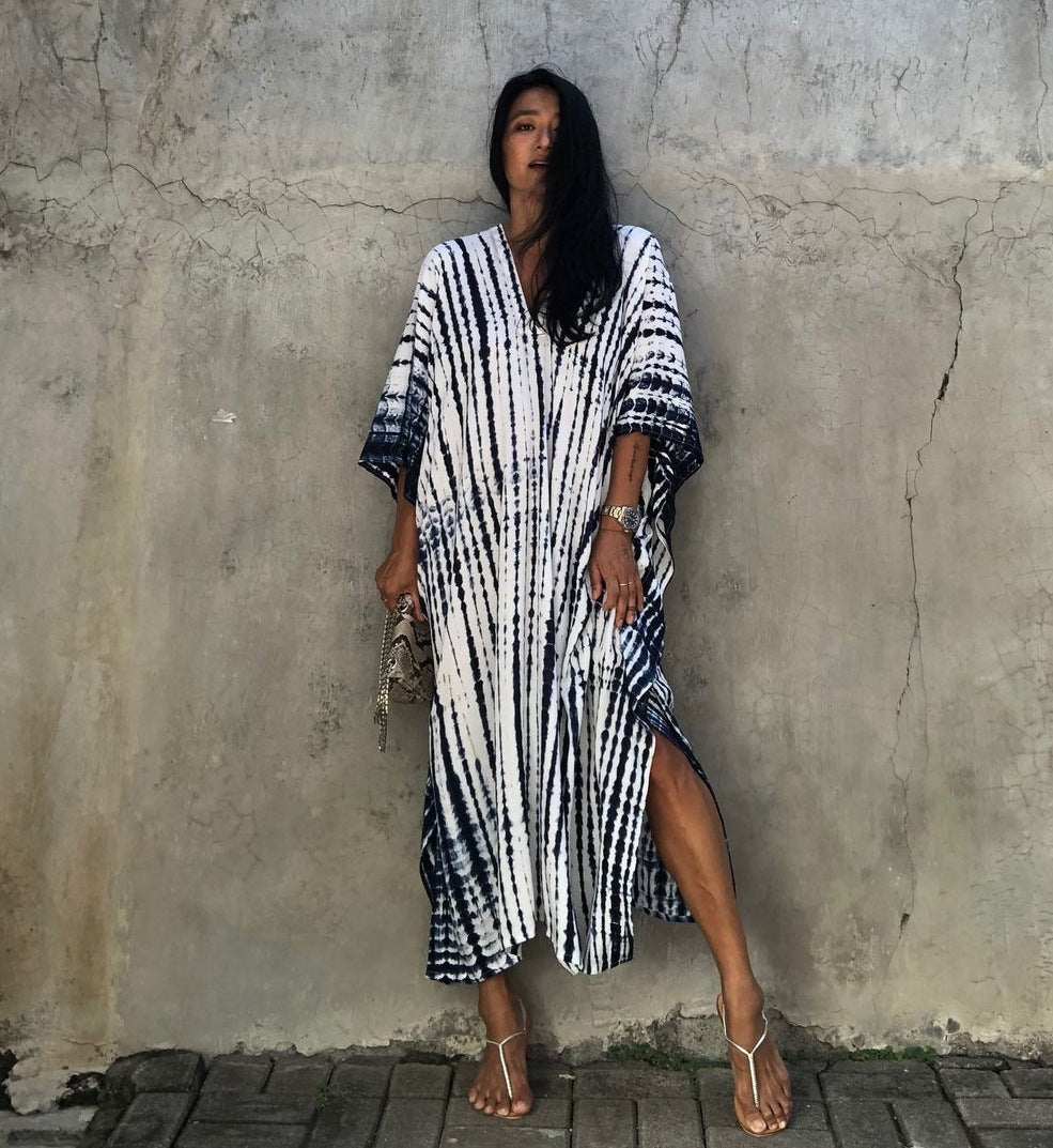 Rayon Halo Dyed Robe Vacation Casual Beach Bikini Cover 25 Colors