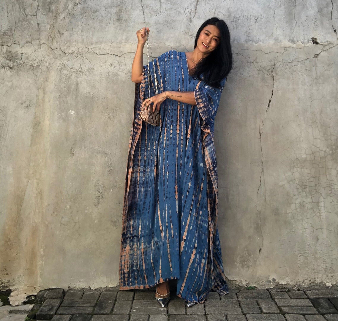 Rayon Halo Dyed Robe Vacation Casual Beach Bikini Cover 25 Colors