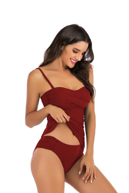 Women Split-Body Swimsuit Plus Size Swimwear Women Two pieces Belly in Bathing Suit