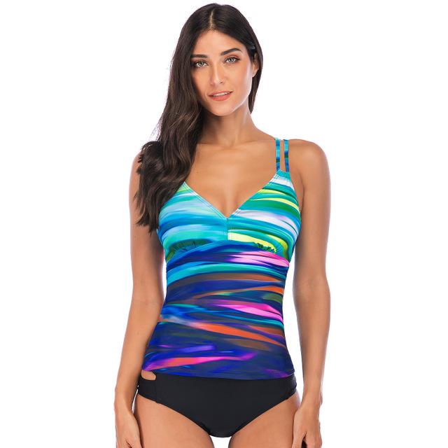 Swimsuit Women Sexy Solid Color Swimsuit Women Split Swimsuit