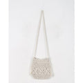 Woven Bag Women Crossbody Bag Cotton Thread Straw Bag Shoulder Handmade Bag Drawstring Woven Bag Beach Bag
