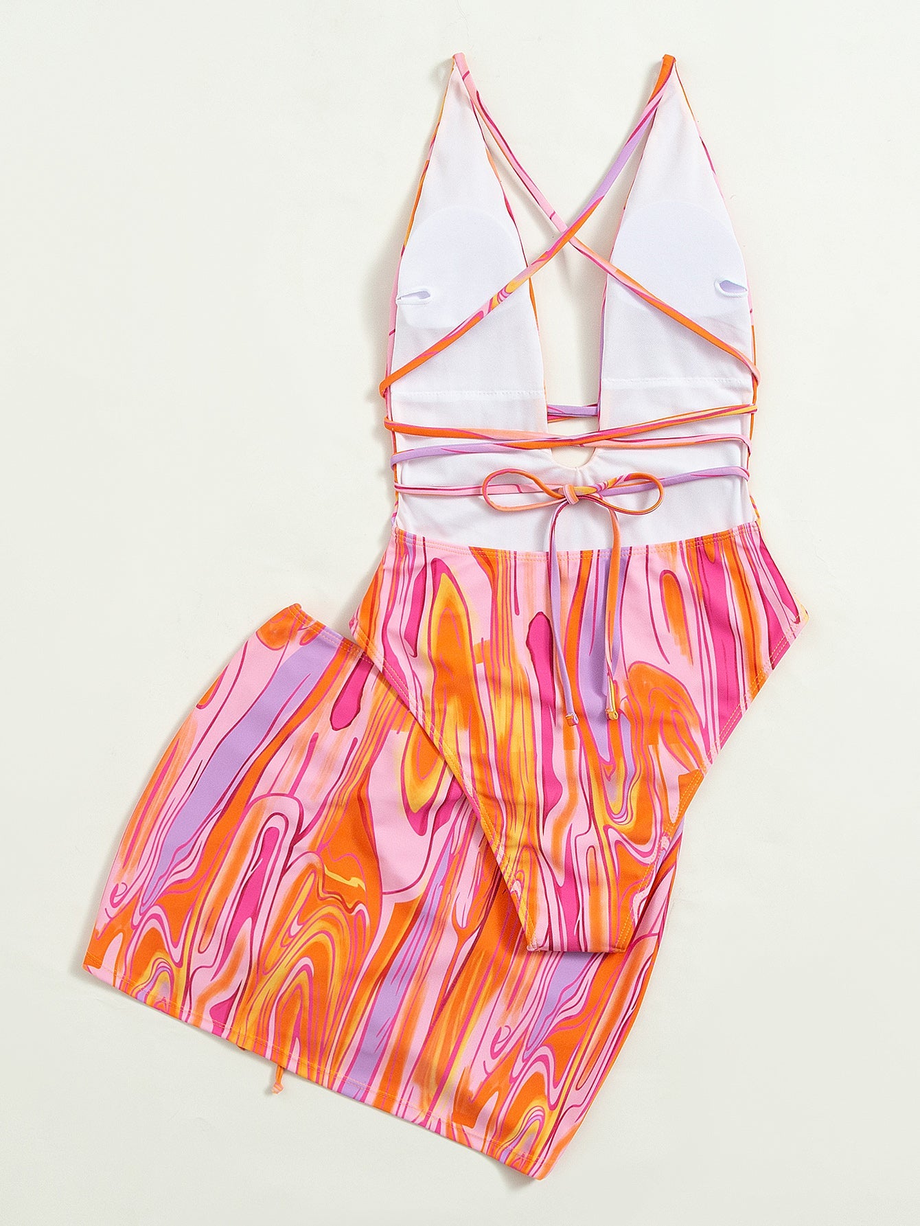 Sexy Backless Halter Retro Bandage One-Piece Swimsuit One-Piece Swimsuit