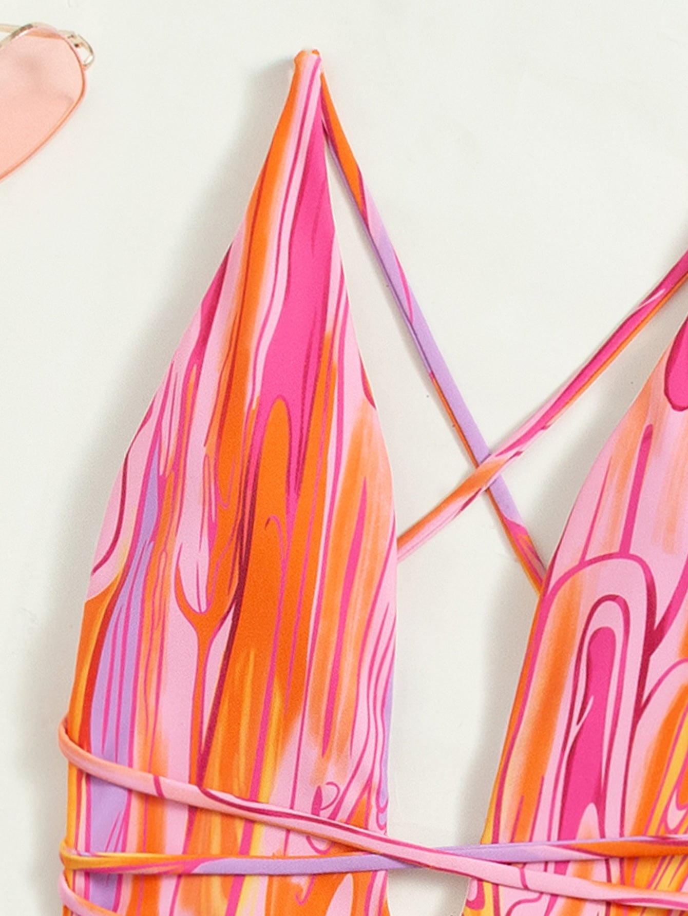 Sexy Backless Halter Retro Bandage One-Piece Swimsuit One-Piece Swimsuit