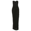 Women Clothing Spring Summer Solid Color Sexy Backless Tube Top Hollow Out Cutout Slim Sheath Dress