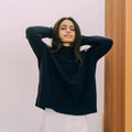 Sweater Russia Women Clothing Mock Neck Sweater Autumn Winter Loose Knitwear Women