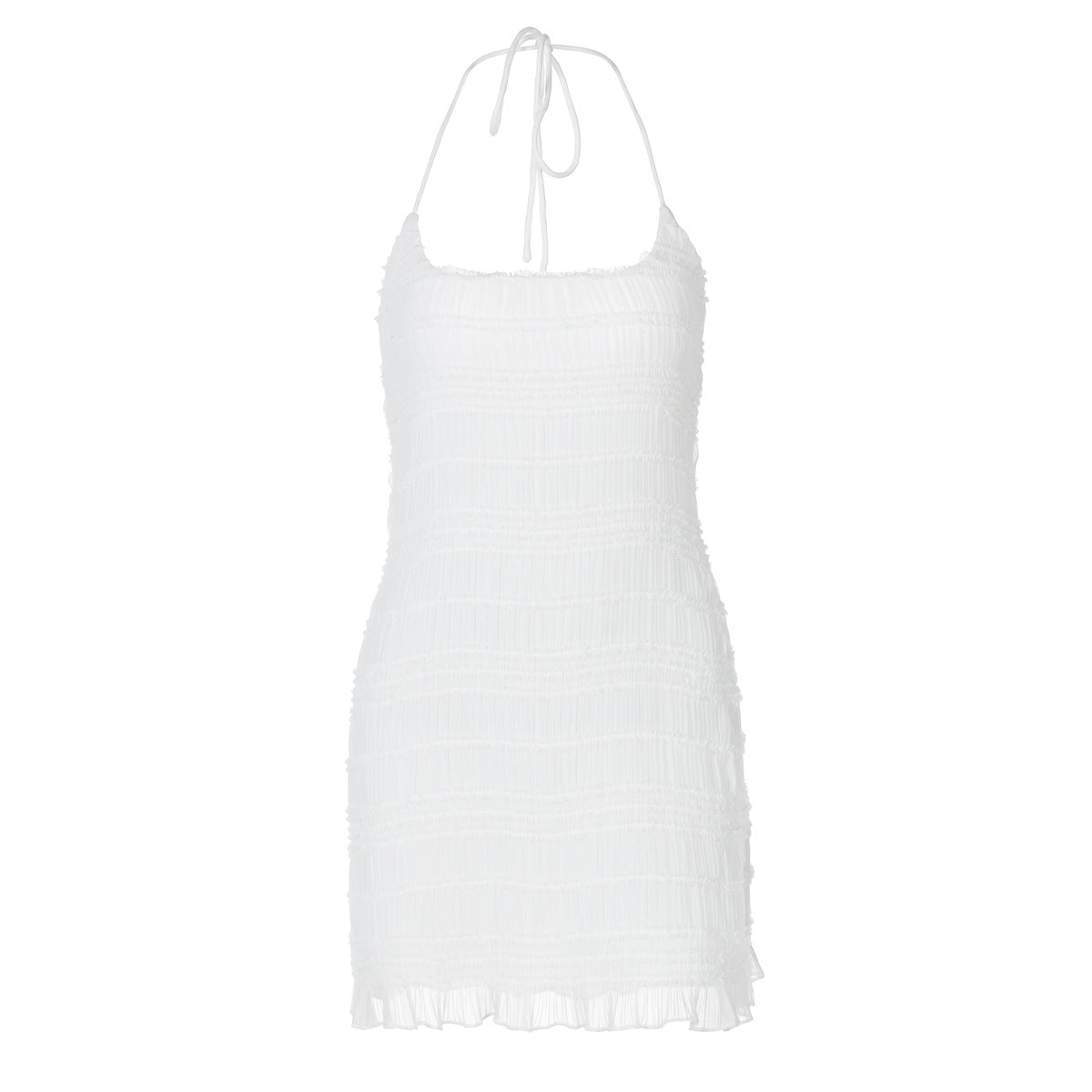 Women Clothing Fresh Sweet Sexy Halter Slim Short Dress