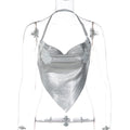 Spring Arrival Solid Color Sexy Nightclub Halter Backless Chest Wrapped Vest