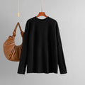 Autumn Winter Knitwear Women round Neck Loose Twisted Casual Solid Color Knitted