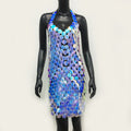 Dress Music Festival Dress Faux Leather Glow Patchwork Dress Party Sexy Suspender Dress Women
