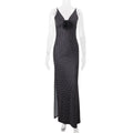 Women Clothing Summer Personality Bohemian Slim Holiday Split Sling Dress
