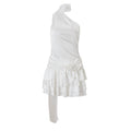 Women Clothing Spring Sexy High Grade off Shoulder Satin Backless Dress Women