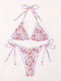 Women Clothing Floral Bikini Direct Supply Swimsuit Women