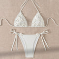 Three Dimensional Floral Women Bikini Sexy Triangle Bikini