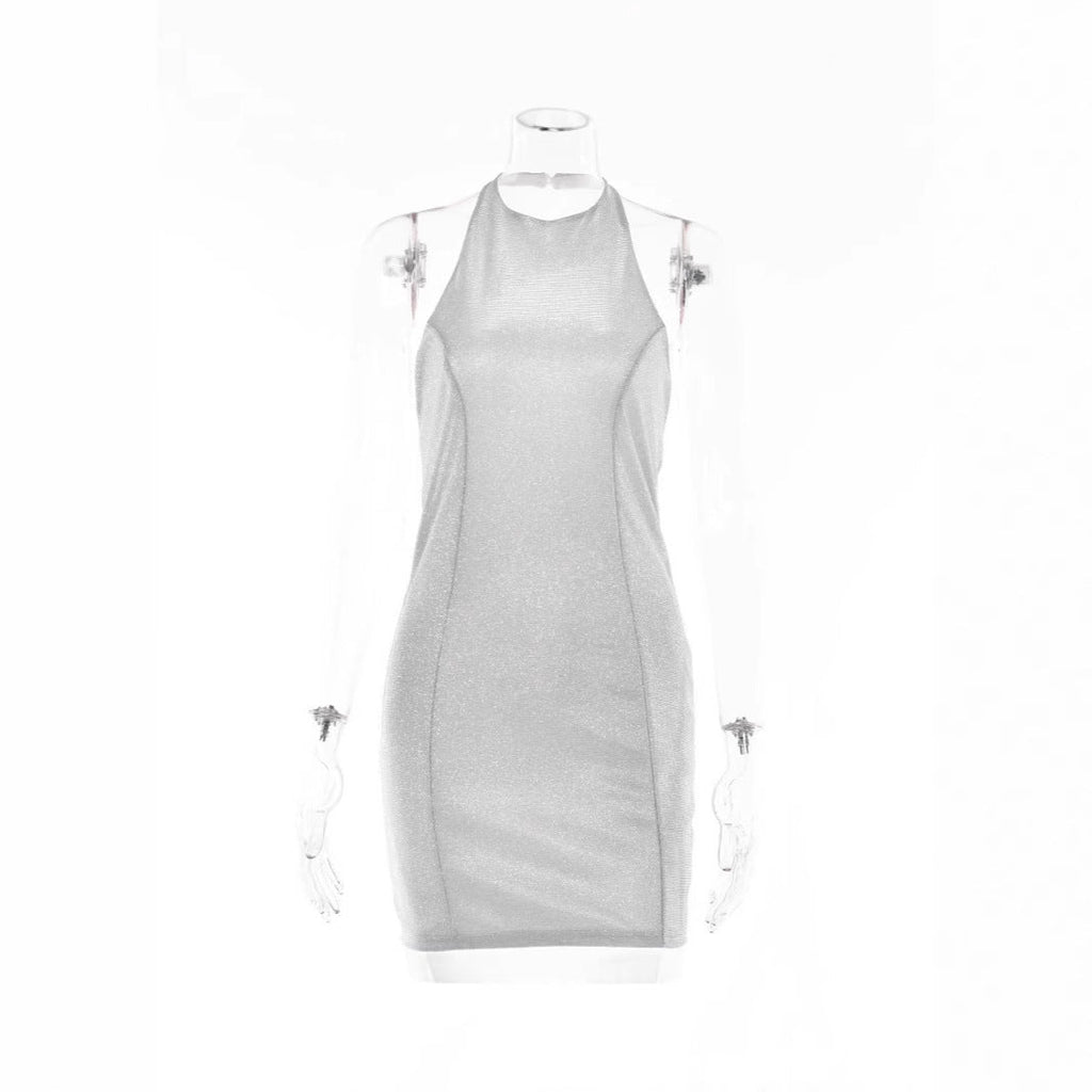 Women Sequined Sexy Dress Top Slim Fit Sexy Short Dress