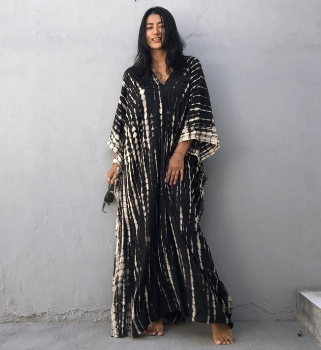 Rayon Halo Dyed Robe Vacation Casual Beach Bikini Cover 25 Colors