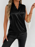 Women Clothing Summer Satin Shirt Women Light Luxury Satin Artificial Silk Shirt Sexy Top