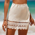 Hand Crocheting Beach Strap Skirt Sexy Skirt Women Hollow Out Cutout Sheath Beach Skirt Crochet hook