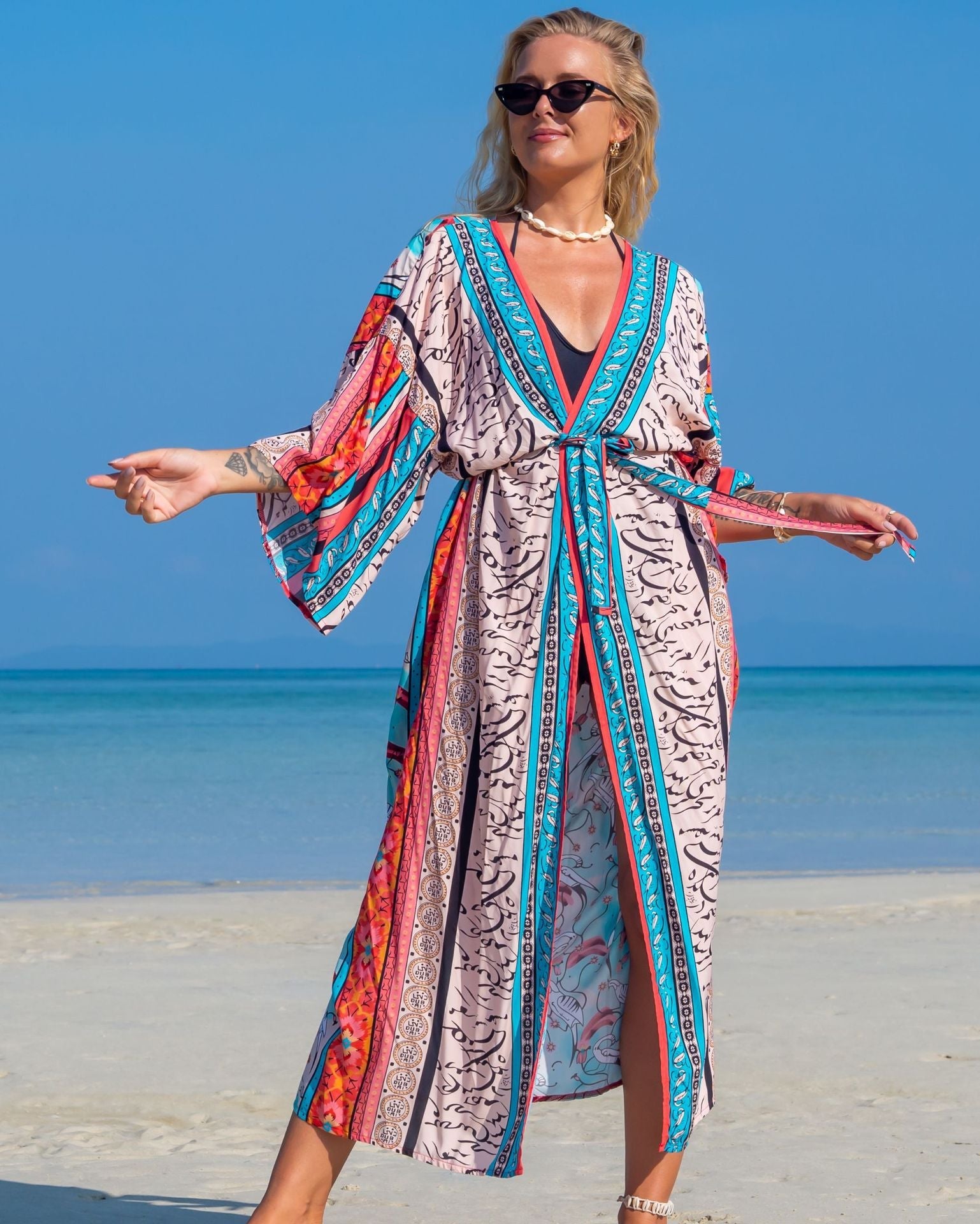 Rayon Printed Cardigan Holiday Casual Beach Bikini Cover Colors