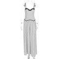 Summer Sweet Skinny Slimming Backless Braces in White Polka Dot Dress Women Clothing