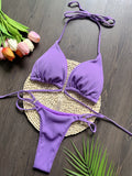 Bikini Special Fabric Bandage Swimsuit Beach Sexy Women Swimsuit