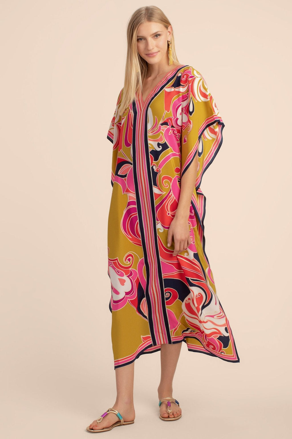 Fabrics Printed Robe Vacation Casual Beach Bikini Cover
