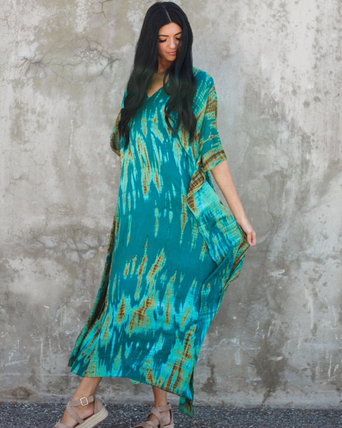 Rayon Halo Dyed Robe Vacation Casual Beach Bikini Cover 25 Colors