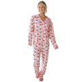 Fall Multi Button Casual Women Cute Age Reducing Halloween Printed Homewear Women