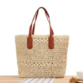 Summer Hollow Out Cutout out Woven Bag Paper String Shoulder Straw Bag Casual Beach Women Bag